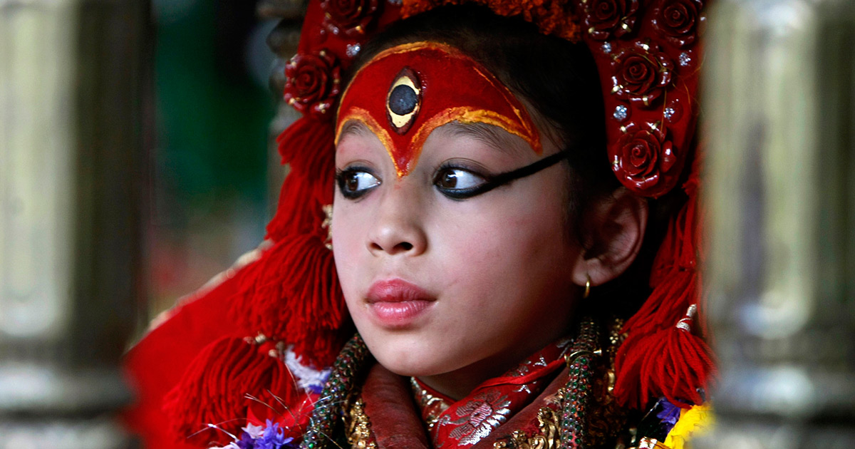 Kumari Devi, živa boginja Nepala