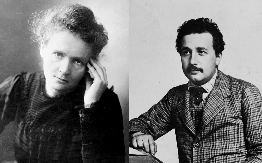 Marija Kiri (1867-1934) i Albert Ajnštajn (1879-1955)