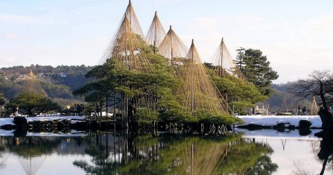 Iukitsuri, zaštita i ukras japanskih bašti